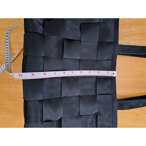 Harveys The Original Seatbelt Bag Purse Tote Satchel Black Double Straps - Picture 5 of 14